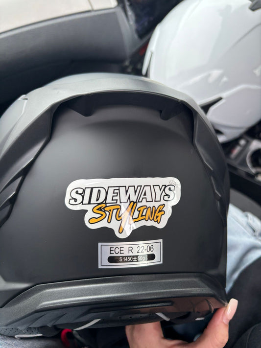 Sideways die cut stickers