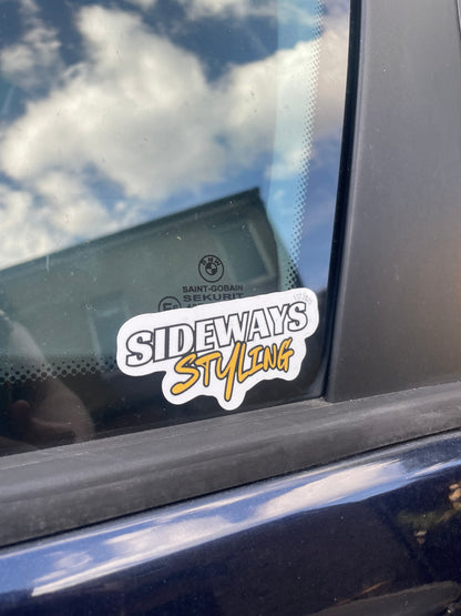 Sideways die cut stickers