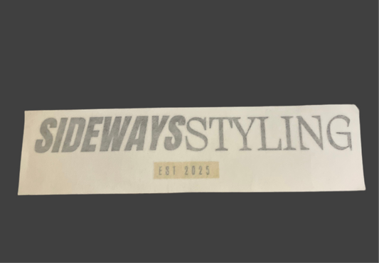 Sideways decal